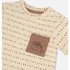 Organic Cotton Top And Pant Set, Brown, Beige, And Monkey - Mixed Apparel Set - 4