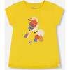 Organic Cotton Tee, Yellow And Birds - T-Shirts - 1 - thumbnail