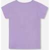 Organic Cotton Tee, Mauve And Yellow Lollipop - T-Shirts - 4