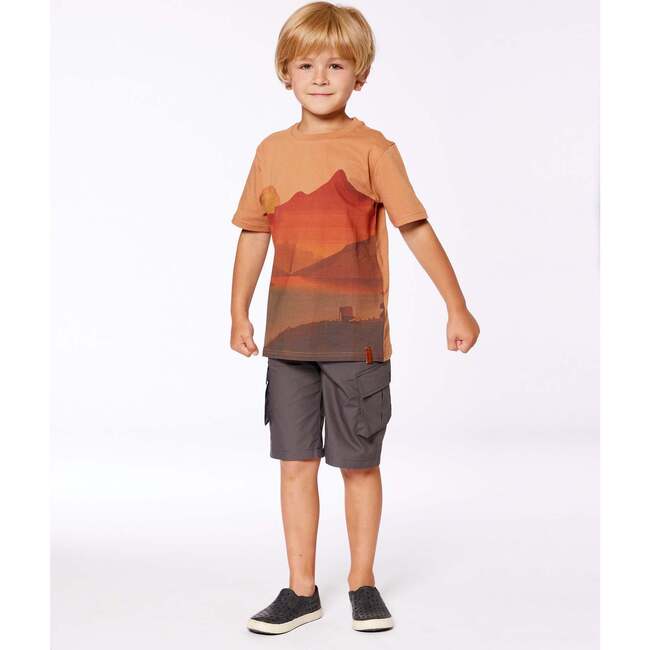 Organic Cotton Tee, Orange Sunset - T-Shirts - 4