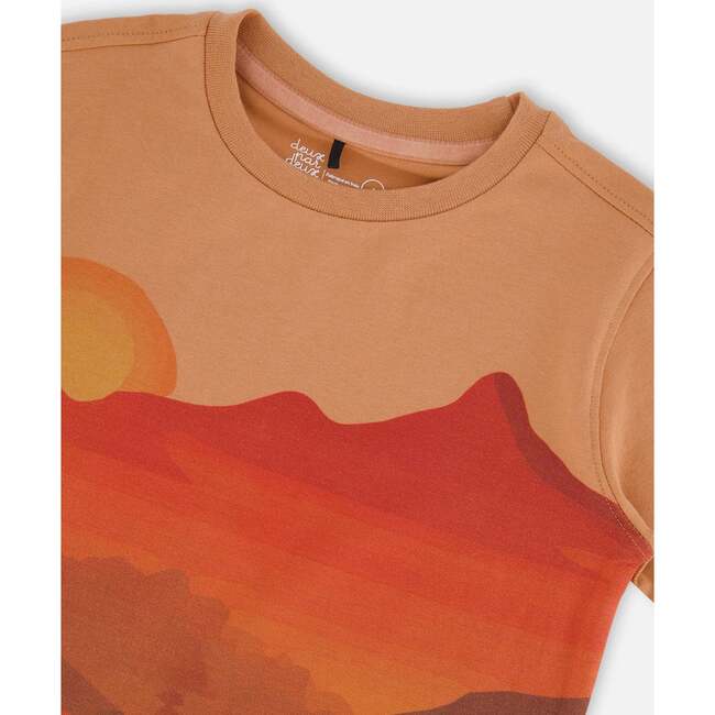Organic Cotton Tee, Orange Sunset - T-Shirts - 6