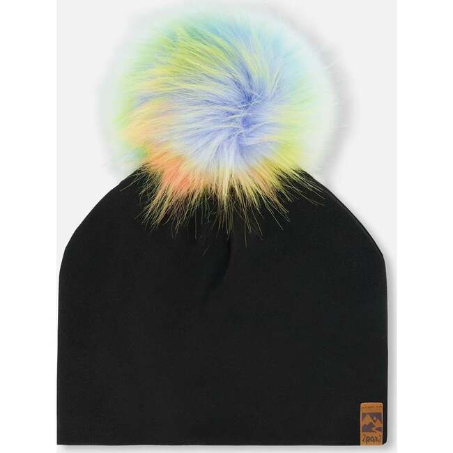 Pompom Hat, Black