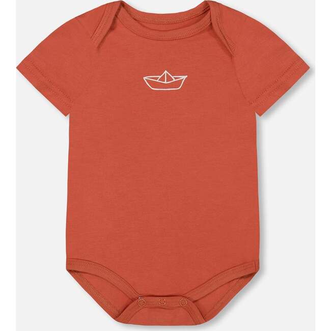 Organic Cotton Onesie, Terracotta