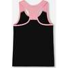 Organic Cotton Racerback Tank Top, Black And Candy Machine - T-Shirts - 4