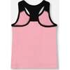 Organic Cotton Racerback Tank Top, Candy Pink And Black - T-Shirts - 3