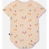 Organic Cotton Onesie, Peach With Pears Print - Onesies - 2