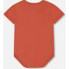 Organic Cotton Onesie, Terracotta - Onesies - 3