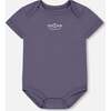 Organic Cotton Onesie, Navy Blue - Onesies - 1 - thumbnail