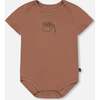 Organic Cotton Onesie, Brown - Onesies - 1 - thumbnail