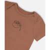 Organic Cotton Onesie, Brown - Onesies - 3