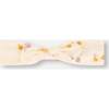 Organic Cotton Headband, Peach With Pears Print - Bows - 1 - thumbnail