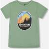 Organic Cotton Graphic Tee, Sage And Multi - T-Shirts - 1 - thumbnail