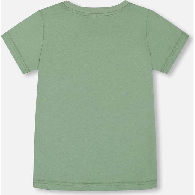 Organic Cotton Graphic Tee, Sage And Multi - T-Shirts - 2