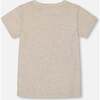 Organic Cotton Graphic Tee, Light Gray Shimmer - T-Shirts - 4