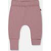 Organic Cotton Evolutive Pant, Purple With Pear Seeds - Pants - 1 - thumbnail