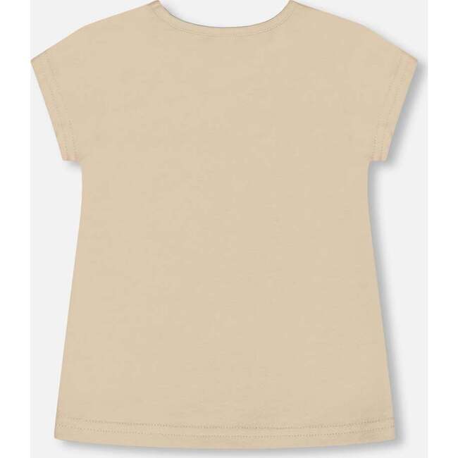 Organic Cotton Tee, Beige And Cream Koala - T-Shirts - 2