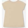 Organic Cotton Tee, Beige And Cream Koala - T-Shirts - 2