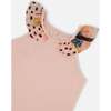 Organic Cotton Tank Top With Frill, Pink With Black Butterfly - T-Shirts - 4