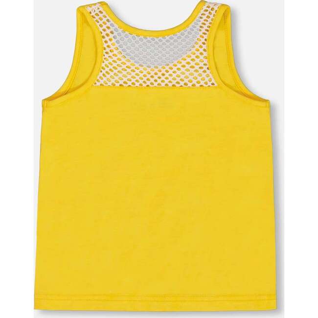 Organic Cotton Tank Top, Yellow And Cherries - T-Shirts - 3