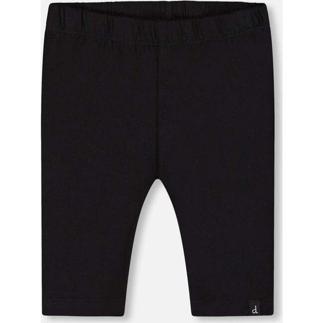 Organic Cotton Biker Short Legging, Black