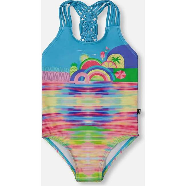 One-Piece Swimsuit, Multicolored
