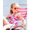 One-Piece Swimsuit, Pink Gradient Strawberry - One Pieces - 2
