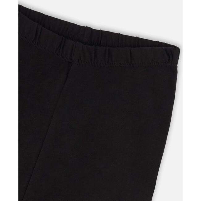 Organic Cotton Biker Short Legging, Black - Leggings - 3
