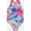 One-Piece Swimsuit, Butterflies On Multicolored Background - One Pieces - 1 - thumbnail