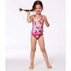One-Piece Swimsuit, Pink Gradient Strawberry - One Pieces - 3