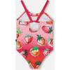 One-Piece Swimsuit, Pink Gradient Strawberry - One Pieces - 4