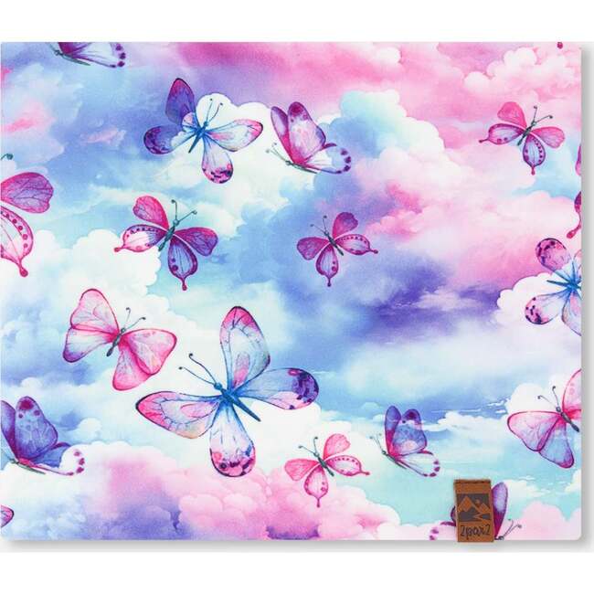 Neck Tube, Butterflies On Multicolored Background