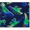 Neck Tube, Blue And Green Dino On Navy - Scarves - 1 - thumbnail