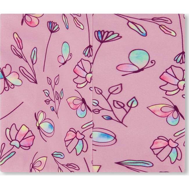 Neck Tube, Lilac And Multicolored Butterfly - Scarves - 2