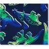 Neck Tube, Blue And Green Dino On Navy - Scarves - 2