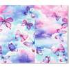 Neck Tube, Butterflies On Multicolored Background - Scarves - 2