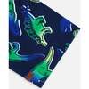 Neck Tube, Blue And Green Dino On Navy - Scarves - 3