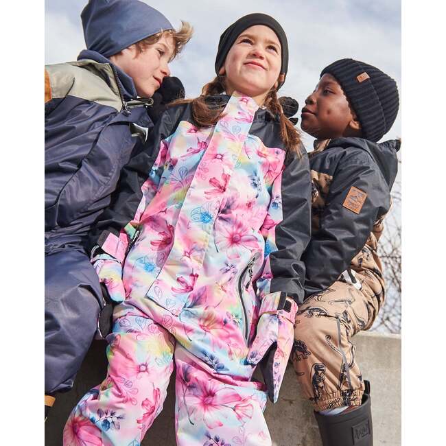 Mid-Season One-Piece Outerwear, Butterflies On Multicolored And Black Background - Jackets - 3