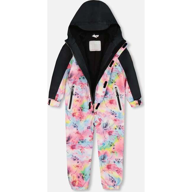 Mid-Season One-Piece Outerwear, Butterflies On Multicolored And Black Background - Jackets - 7