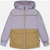 Mid-Season Jacket, Lilac And Taupe - Jackets - 1 - thumbnail