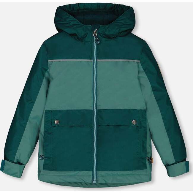 Mid-Season Jacket, Forest Green And Emerald