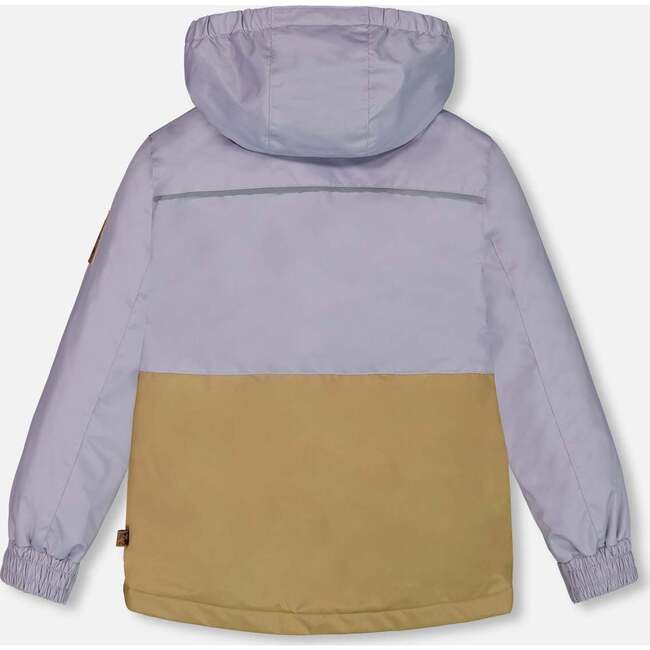 Mid-Season Jacket, Lilac And Taupe - Jackets - 4