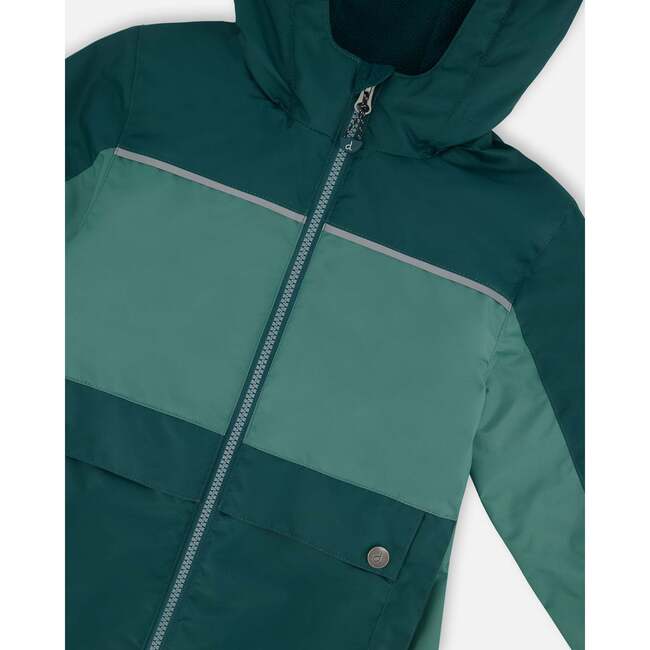 Mid-Season Jacket, Forest Green And Emerald - Jackets - 5