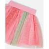 Mesh Skirt, Pink And Green - Skirts - 4