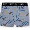 Organic Cotton Boxer Shorts, Tools On Bluish Gray Background - Underwear - 2