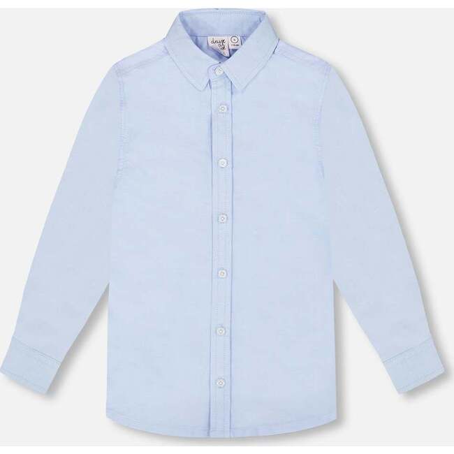 Long Sleeve Button Down Shirt, Pale Blue