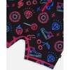 Long Sleeve One-Piece Rashguard, Black And Blue And Pink Items - One Pieces - 4