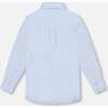 Long Sleeve Button Down Shirt, Pale Blue - T-Shirts - 4