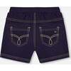 Jegging Shorts, Dark Denim Blue - Shorts - 3