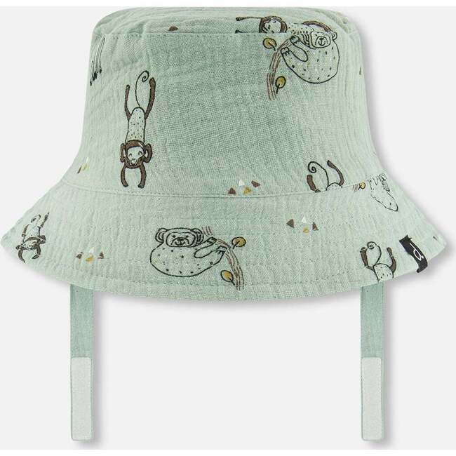 Muslin Bucket Hat, Sage Monkey - Hats - 1