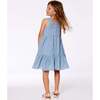 Multi-Tiered Eyelet Dress, Gray Blue - Dresses - 2